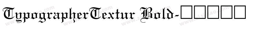 TypographerTextur Bold字体转换